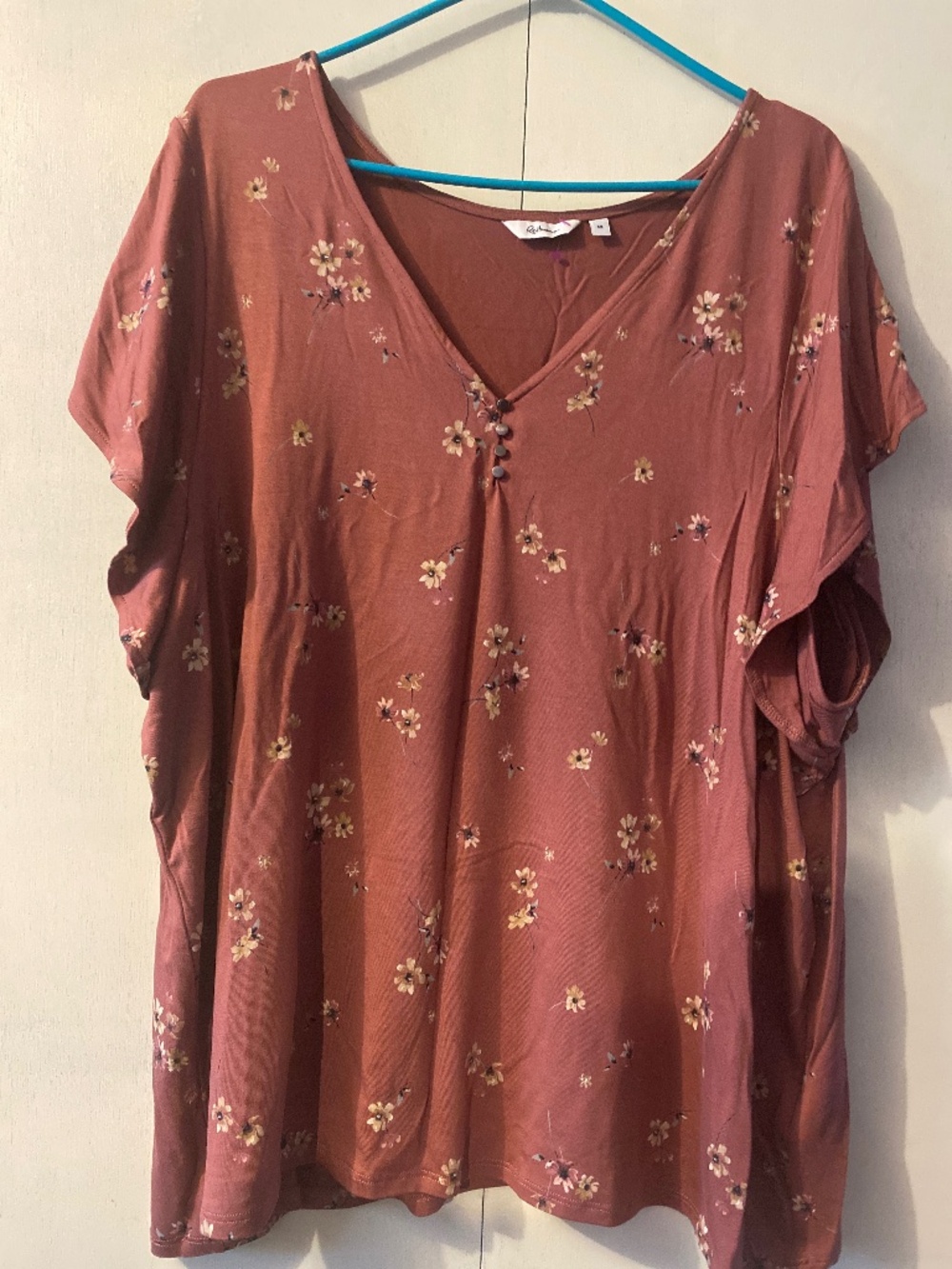 Floral Mauve Retmains Blouse